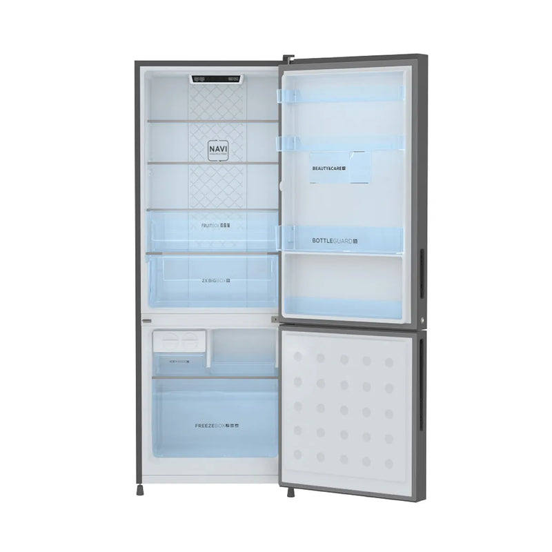 Haier 3 Star, 265 Litres, Frost Free Inverter Bottom Mount Refrigerator (HRB-3153PMG-P)