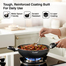 Prestige Omega Deluxe Granite Kadai  3.25 L - Black