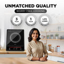 Preethi Indicook IC123 | 1600-Watt Induction Cooktop ( Black )