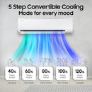 Samsung 1.5 Ton, 3 Star | Bespoke AI WIndfree Inverter Split AC (AR60H18D13WNNA-XNA)