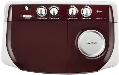 LG 7.5Kg Semi Automatic Top Load Washing Machine, Roller Jet Pulsator, Burgundy (P7510RRAZ.ABGQEIL)