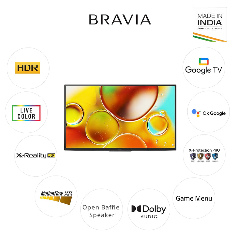 Sony BRAVIA 80 cm (32 inches) HD Ready Smart LED Google TV (KD-32W835 IN5)