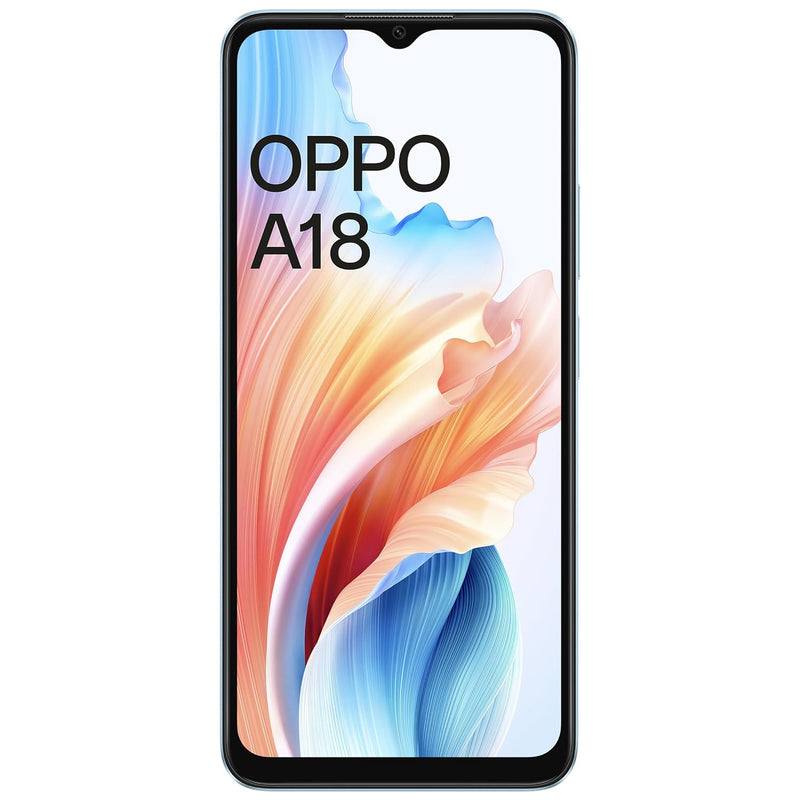 OPPO A18 (Glowing Blue, 4GB RAM, 64GB Storage)