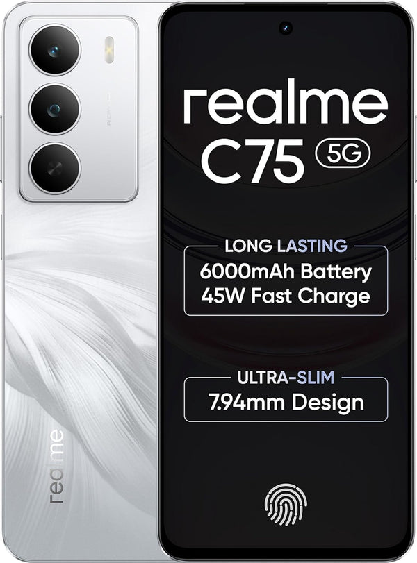 Realme C75 | 6GB+128GB | Lily White
