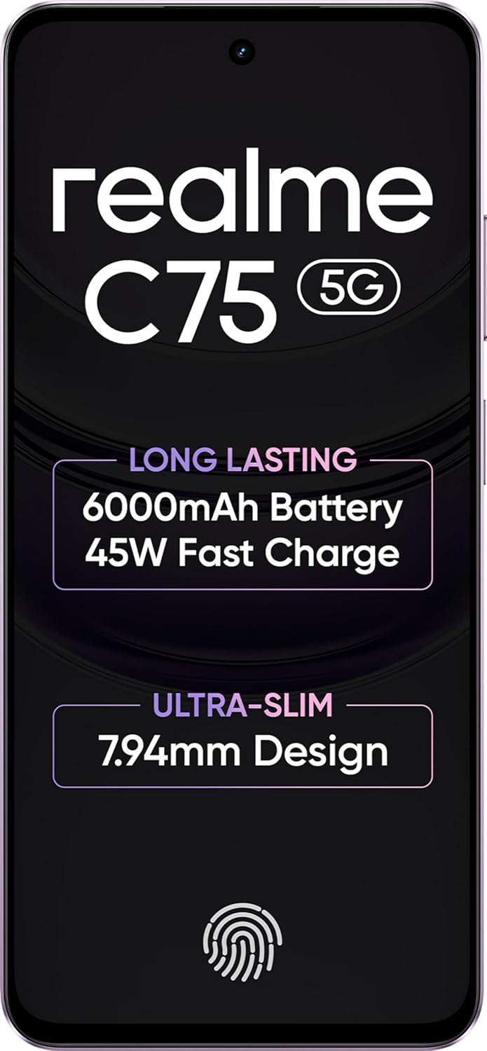 Realme C75 5G | 4GB+128GB | Purple Blossom