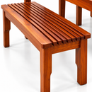 Darling Calia Dining Table, Mahogany Wood with Tile Top