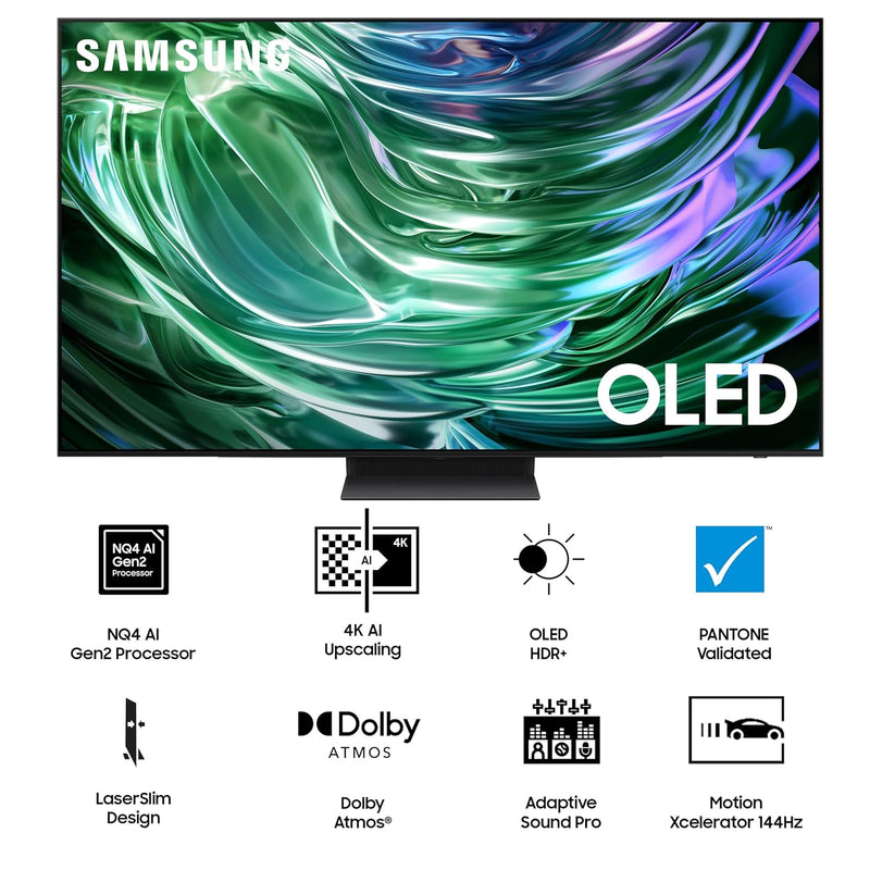 Samsung 138 cm (55 inches) 4K Ultra HD Smart OLED TV (QA55S90DAULXL)