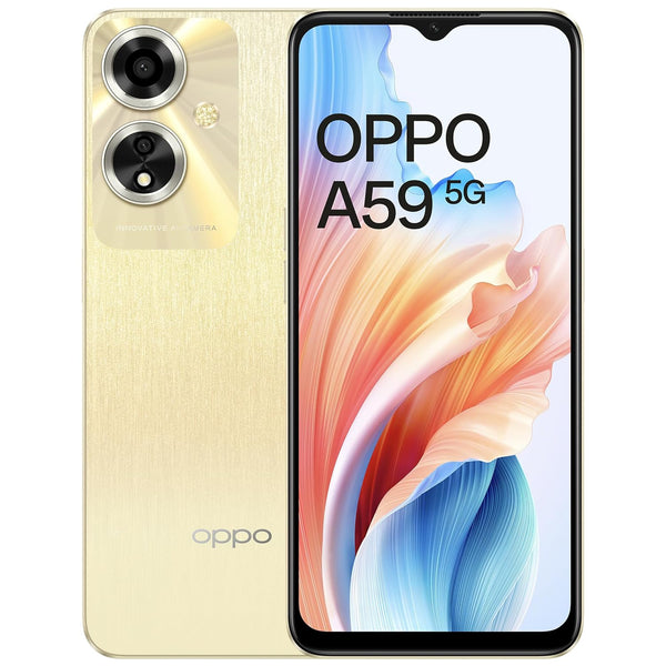 OPPO A59 5G (Gold, 6GB RAM, 128GB Storage)