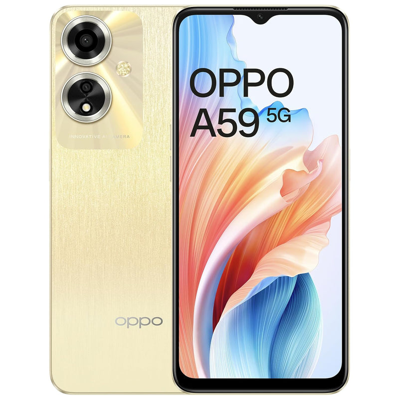 OPPO A59 5G (Gold, 4GB RAM, 128GB Storage)