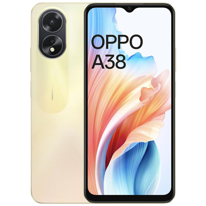 OPPO A38 (Glowing Gold, 4GB RAM, 128GB Storage)