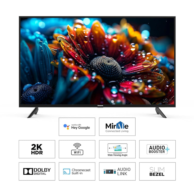 108 cm (43 inches) 4K Ultra HD Smart LED Google TV TH-43MX660DX (Black, 4K  Studio Color Engine, HDR 10+, Dolby Digital, Chromecast Built-In)