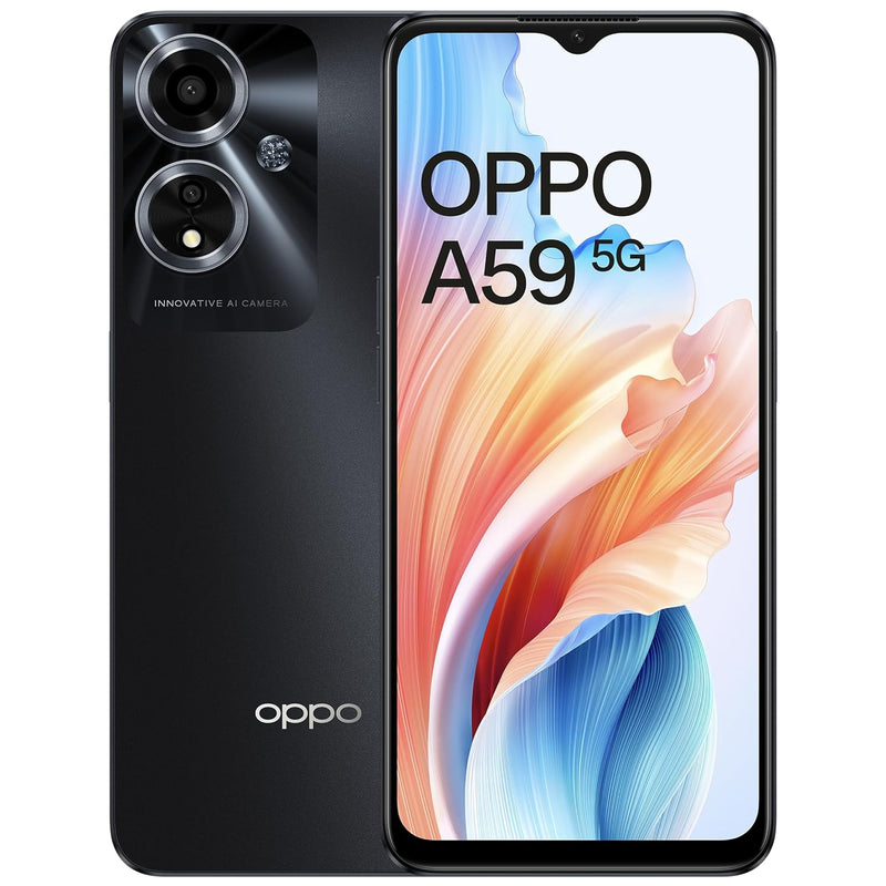 OPPO A59 5G (Black, 6GB RAM, 128GB Storage)