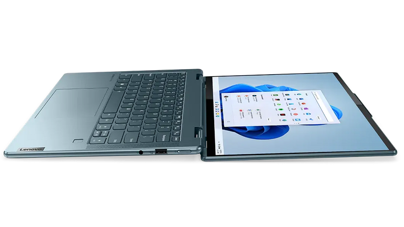 Lenovo Yoga 7 Intel Evo i7 1260P 14"(35.56cm) QHD OLED 2-in-1 400Nits Laptop(16GB/512GB SSD/Win 11/Office 2021/Backlit KB/Digital Pen/3Yr Warranty/Alexa/3 month Game Pass/Storm Grey/1.42Kg) 82QE0060IN