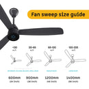 ATOMBERG FG1098 Renesa Prime 1200mm Ceiling Fan ( Pebble Grey )