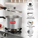 Prestige Svachh Aluminium Anti Bulge Gas and Induction Compatible Pressure Cooker, 7.5 L (Silver)