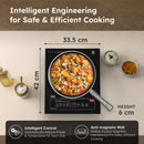 Prestige 2000-Watt Induction Cooktop with Touch Panel (PIC 2.0 V2)