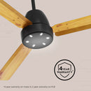 Crompton Energion NITEO 5S 1200mm 3 Blade BLDC Motor Ceiling Fan with Remote - Light Pinewood