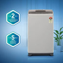 CANDY 6.5 Kg 5 Star Fully Automatic Top Load Washing Machine, Stainless Steel Drum, Moonlight Grey (CTL651269N)