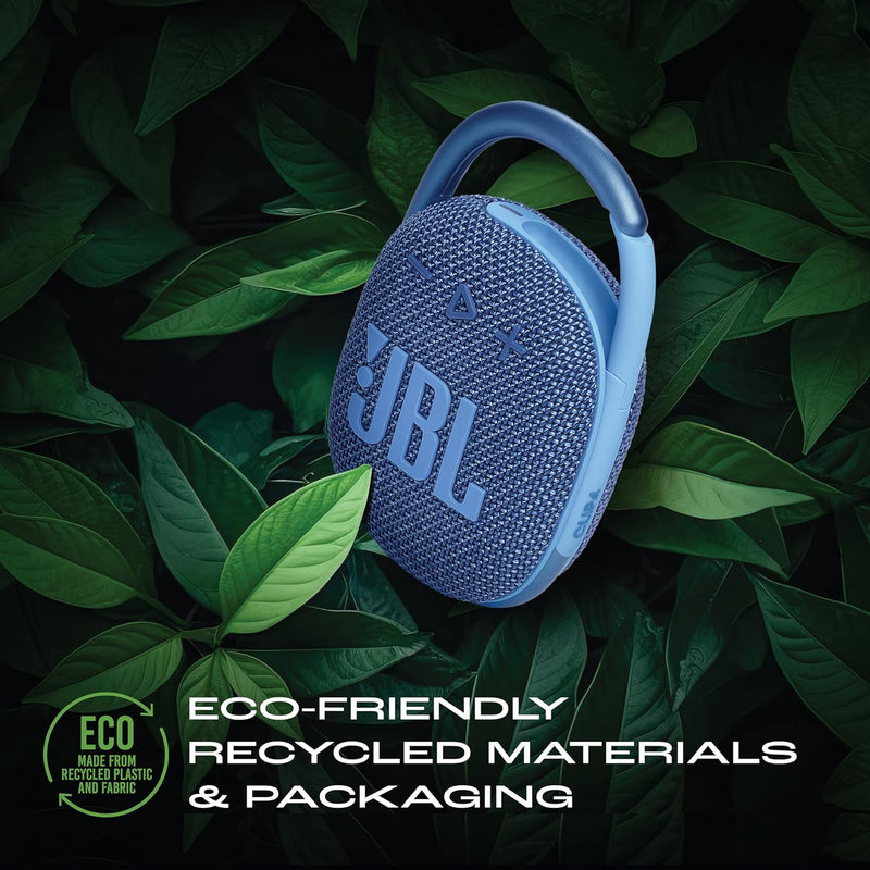 JBL Clip 4 Eco with eco-Friendly Wireless Portable Bluetooth Speaker (JBL CLIP 4 ECO BLU)