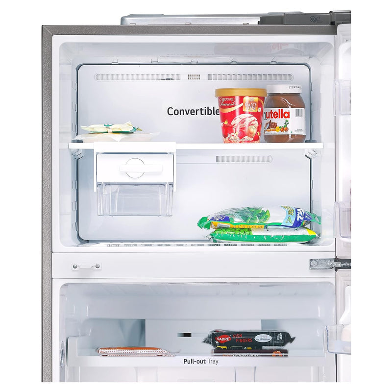 LG 446 L 1 Star Frost-Free Smart Inverter Double Door Refrigerator (GL-T502APZR.DPZZEBN, Shiny Steel, Convertible & Door Cooling+)