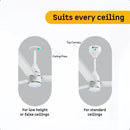 ATOMBERG FG1090 Renesa Halo 1200mm Ceiling Fan ( Misty Teal )