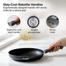 Prestige Omega Deluxe Granite Fry Pan, 240mm, Black