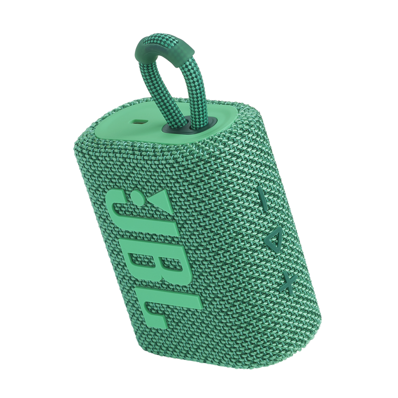 JBL Go 3 Eco with eco-Friendly Recycled Materials (JBSP0548 - JBL GO3 ECO PORTABLE BT SPEAKER - GREEN)