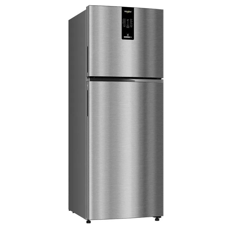 Whirlpool Intellifresh Pro 308L 2 Star Convertible Frost Free Double-Door Refrigerator (21686) Illusia Steel