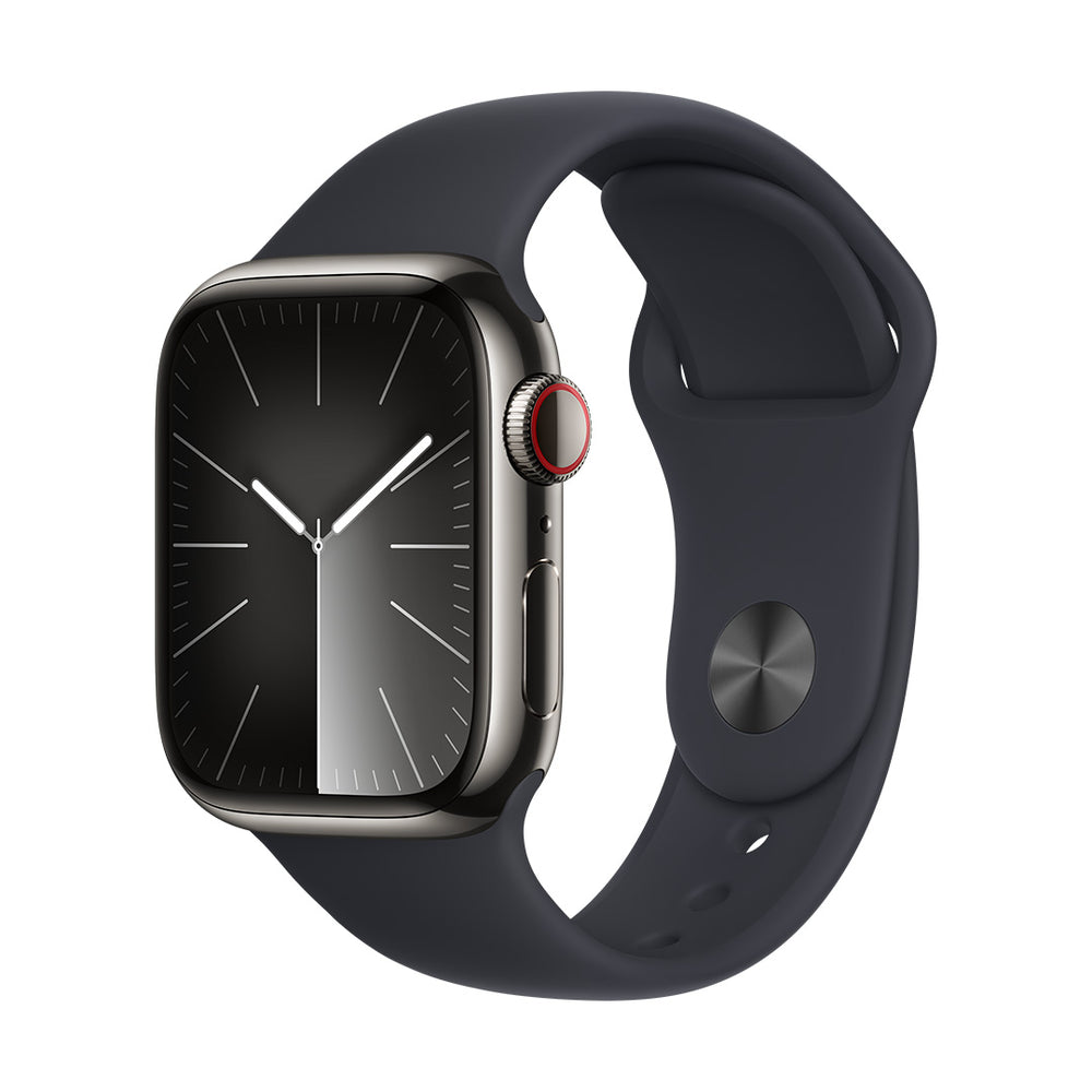 Apple Watch Series 9 GPS + Cellular 41mm Graphite Stainless Steel Case