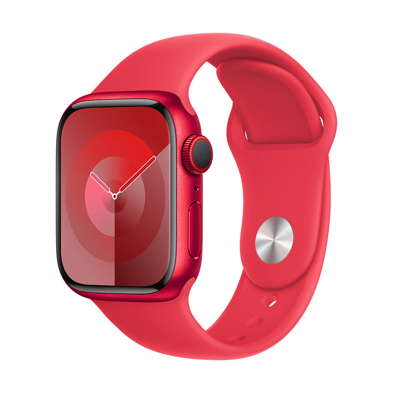 Apple Watch Series 9 GPS + Cellular 41mm (PRODUCT)RED Aluminium Case with (PRODUCT)RED Sport Band - S/M