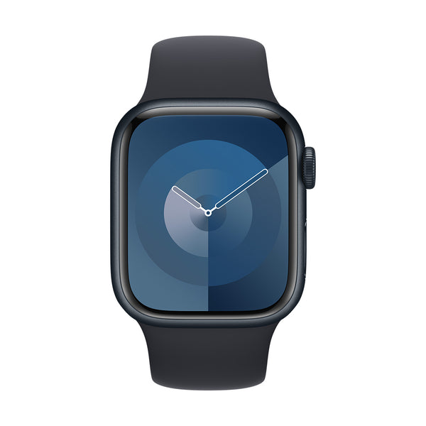 Apple Watch Series 9 GPS 41mm Midnight Aluminium Case with Midnight Sport Band - M/L