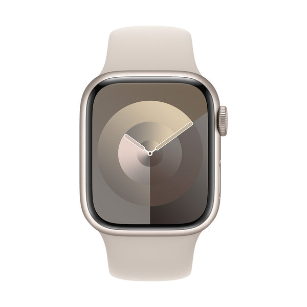 Apple Watch Series 9 GPS + Cellular 41mm Starlight Aluminium Case with Starlight Sport Band - M/L