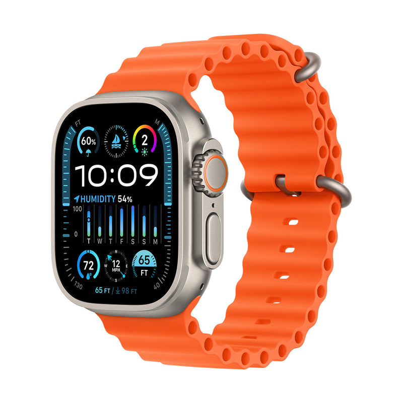 Apple Watch Ultra 2 GPS + Cellular, 49mm Titanium Case with Orange Oce
