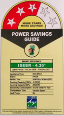 Haier 1.5 Ton 3 Star HEXA Inverter Smart Split AC (HSI-HSO-52KU-CAI3NB-I)