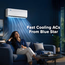 Blue Star 1.4 Ton 3 Star, Inverter Split AC (IA317PXU, White)
