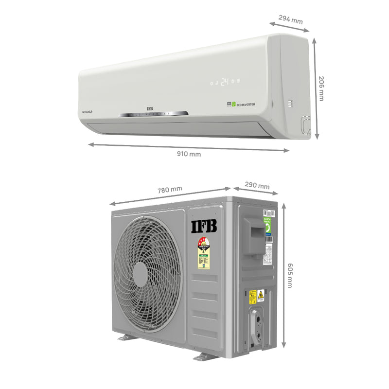 IFB AI Convertible 8-in-1 Cooling 2024 Model 1.5 Ton 5 Star Spli AC (CI1852D223GN1)