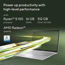 Asus Vivobook 15 | AMD Ryzen 5 | 16GB + 512GB | Windows 11