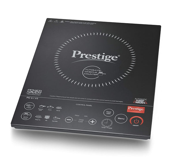 Prestige PIC 6.1 V3 Induction Cooktop Black, Touch Panel