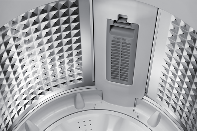 Samsung 7 Kg 5 Star Inverter Fully Automatic Top Loading Washing Machine (WA70BG4545BDTL Versailles Gray, Ecobubble)