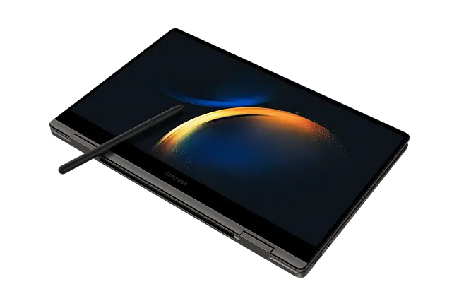 SAMSUNG Galaxy Book3 360 Intel Evo Core i5 13th Gen 13.3 inch, 16GB, 512GB, Windows 11 Home, MS Office 2021, Intel Iris Xe Graphics, Full HD Super AMOLED Display, Graphite, (NP730QFGKA2IN)