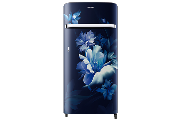 SAMSUNG 189 L Frost Free Single Door 5 Star Refrigerator, Midnight Blossom Blue, (RR21C2G25UZ-HL)