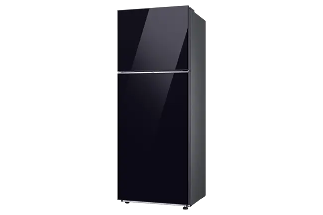 SAMSUNG 465 Litres 1 Star Frost Free Double Door Refrigerator with SmartThings AI Energy Mode, Clean Black Glass ((RT51CB662A22TL)