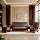 Darling Meenval Sofa Set 3+1+1, Suede Fabric
