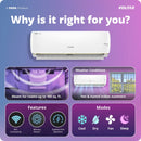 Voltas 1.5 Ton, 5 Star Inverter Split AC (VOLTAS SAC 185INV VERTIS AI ZEST GOLD)