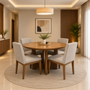 Darling Ariena Dining Table, Rubber Wood