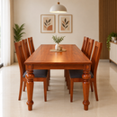 Darling New Laith Dining Table, Mahogany Wood