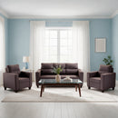Darling Defender Sofa Set 3+2+Wing Chair, Leatherette