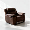 Darling JH-R141 Recliner Sofa Set 3+2+1, Brown Leatherette