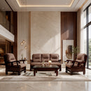 Darling Royal High Back Sofa Set 3+1+1, Chenille Fabric