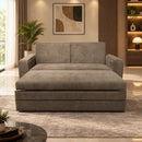 Darling Lidia Sofa Cum Bed, Suede Fabric